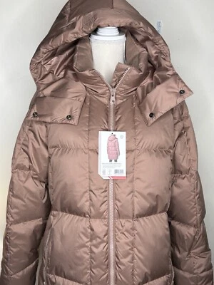 NEW Mondetta Quilted Parka Outdoor Project Woman Size Medium Mid Length  Brown - Image 1 of 4