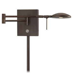 George Kovacs George's Reading Room Copper Bronze Patina LED Swing Arm Wall Lamp - Picture 1 of 2