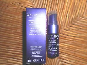 New Obliphica SEABERRY Medium/Coarse HAIR SERUM 0.5 oz Omegas 3+6+7+9 TRY ME NEW