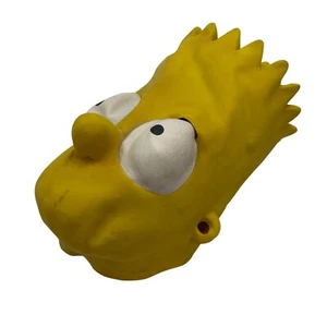 Vintage Bart Simpson Rubber Mask The Simpsons Halloween Costume Foam Head - Picture 1 of 14
