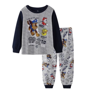 cartoon Boys long sleeve pjs pyjamas set sleepwear size 1-6 pups - Picture 1 of 1