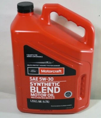 Aceite de motor mezcla sintética Motorcraft XO-5W30-5Q3SP SAE 5W-30 - 5QTS. Foto 1 de 4