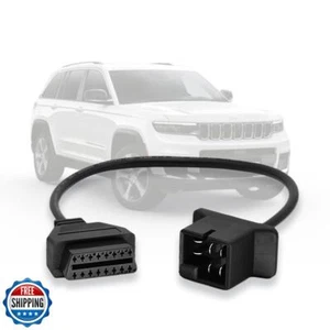 AMHTDOL OBD1 to OBD2 Adapter Fit for Chrysler 6pin to 16pin Diagnostic Cable, - Picture 1 of 5