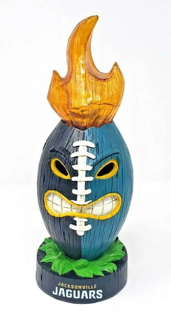 Jacksonville Jaguars Tiki Garden Statue Light Up Team Ball Football Cover