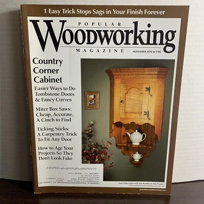 Popular Woodworking Magazine November 2010 Country Corner Cabinet And More! - Image 1 of 4