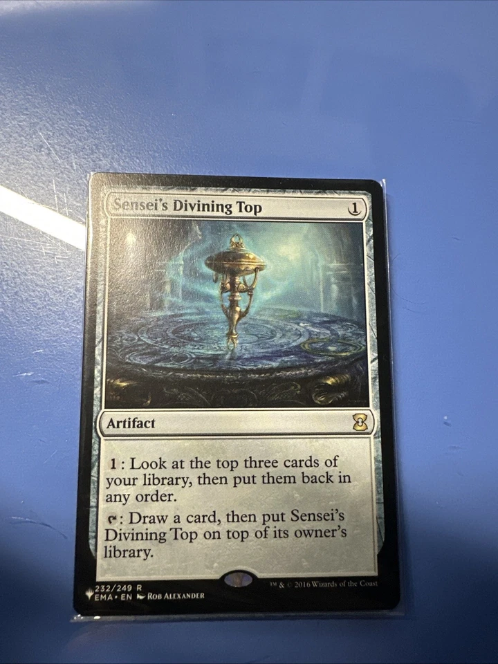 Sensei's Divining Top (The List) Eternal Masters NM Rare Normal EMA 232 - Imagen 1 de 1