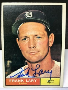 1961 FRANK LARY TOPPS #243 DETROIT TIGERS AUTOGRAPHED - Picture 1 of 2