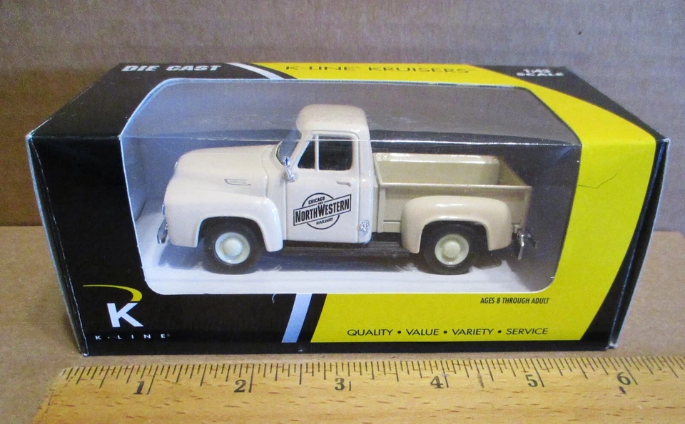 Chicago North Western Railway K-Line Kruisers 1953 Ford F100 Truck 1:43 Toy RR - Image 1 of 4