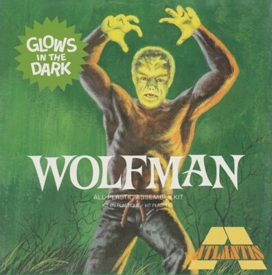 Wolfman Glow-in-the-Dark Edition 1:8 Scale Atlantis NEW Plastic Model Kit A450 - Image 1 of 3
