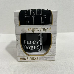 Harry Potter - DOBBY IS A FREE ELF MUG and SOCK SET New In Box Collectible  - Picture 1 of 6