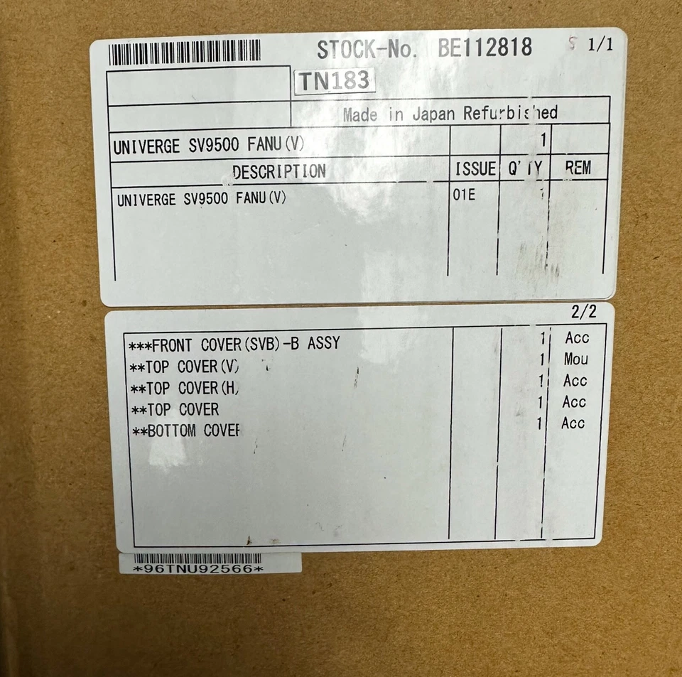 NEW NEC Univerge 9500 FANU (V) BE112818 Includes Front, Top and Bottom Covers - Image 1 of 1