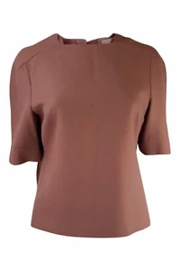 STELLA McCARTNEY Wool Rose Coloured Short Sleeved Top (40) - Picture 1 of 3