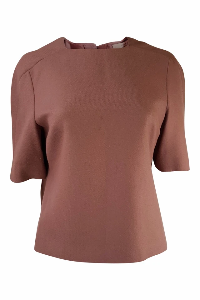 STELLA McCARTNEY Wool Rose Coloured Short Sleeved Top (40) - Image 1 of 3