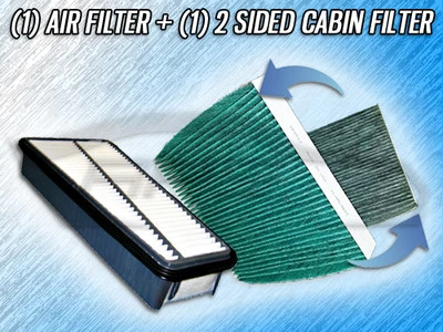 AIR FILTER HQ CABIN FILTER COMBO FOR 2007 2008 2009 2010 TOYOTA TUNDRA 4.0L ONLY - Imagem 1 de 4