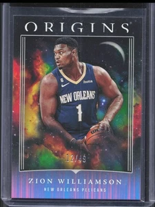 2023-24 Panini Origins Zion Williamson #41 Neon Stripe /49 Pelicans  - Picture 1 of 2