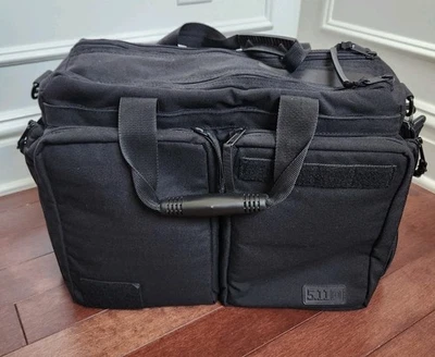 5.11 Bolso Bandolera Mensajero Táctico Bolso para Laptop 511 Negro Maletín Foto 1 de 4