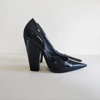 Zapatos de salón Givenchy D'orsay charol negro EU 36.5 US 6.5 punta puntiaguda diseñador Foto 1 de 4