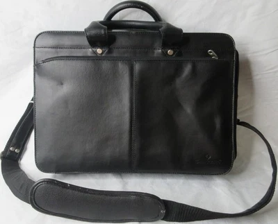 Bolso para portátil Samsonite Executive de cuero negro #920955 Heritage Industries Foto 1 de 4
