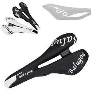 Sedile Mountain Road Bike Racing Selle Sedile Cavo Fibra di Carbonio Nero Bicicletta - Foto 1 di 11