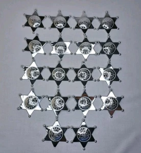 Plastik Deputy Sheriff Abzeichen Menge 18 Abzeichen Party Gefälligkeiten Hobby Lobby - Bild 1 von 14