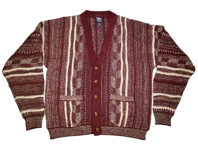 Cárdigan Suéter De Colección John Blair Para Hombre Botón Cuello en V Bolsillos Abuelo Talla Mediana Foto 1 de 4