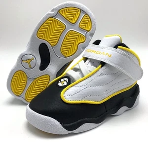 Air Jordan Pro Strong Yellow Black White Sneakers Size 4C New In Box DC7911-107 - Picture 1 of 5