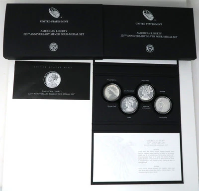 2017 Silver American Liberty 225th Anniversary Set w/ OGP 29649 - Image 1 of 4