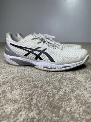 Zapatillas deportivas para cancha de tenis ASICS Solution Speed FF para mujer talla 13 blancas negras Foto 1 de 4
