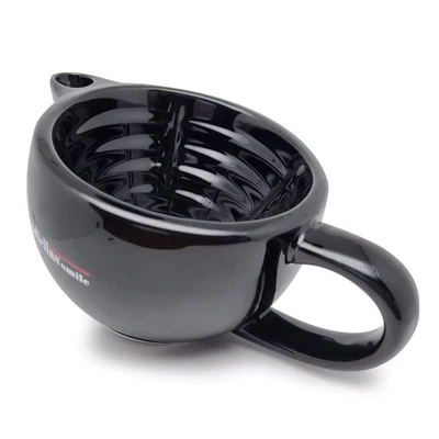 Scuttle Shave Mug (NERO) - Ciotola da barba in ceramica che mantiene la schiuma ricca e calda... - Immagine 1 di 2