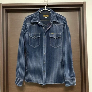 Iron Heart 12oz Wabash Western Hemd Indigo Baumwolle Größe S Langarm Herren Japan - Bild 1 von 24
