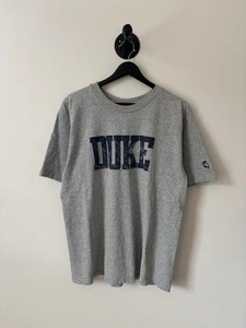 Vintage Duke Shirt Mens Large Gray 90s College Football Blue Devils - Picture 1 of 3