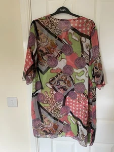 Chiffon, jewelled cover up, fab for evening or beach, size XL 20/22 Bnwt - Picture 1 of 5