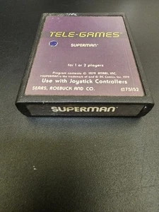 Superman (Atari 2600, 1979) Tele-Games SEARS Cartridge Only Tested Working - Picture 1 of 2