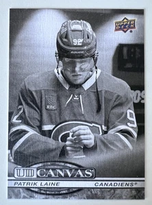 2025-26 Cubierta Superior Serie 1 UD Lona Patrik Laine Blanco y Negro - Imagen 1 de 2