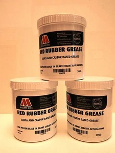 MILLERS Oils Red Rubber Grease - 500 GRAM Tin For Brake Seals Etc 5196TB - Picture 1 of 3