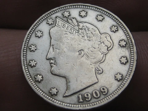 1909 Liberty Head V Nickel 5 Cent Piece- VF/XF Details Cover