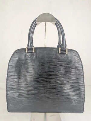 LOUIS VUITTON Paris Montaigne Epi Pont Neuf Leather Black Handbag Made in France - Image 1 of 4