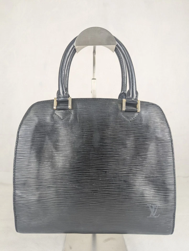 Bolso de Mano LOUIS VUITTON Paris Montaigne Epi Pont Neuf Cuero Negro Hecho en Francia Foto 1 de 4