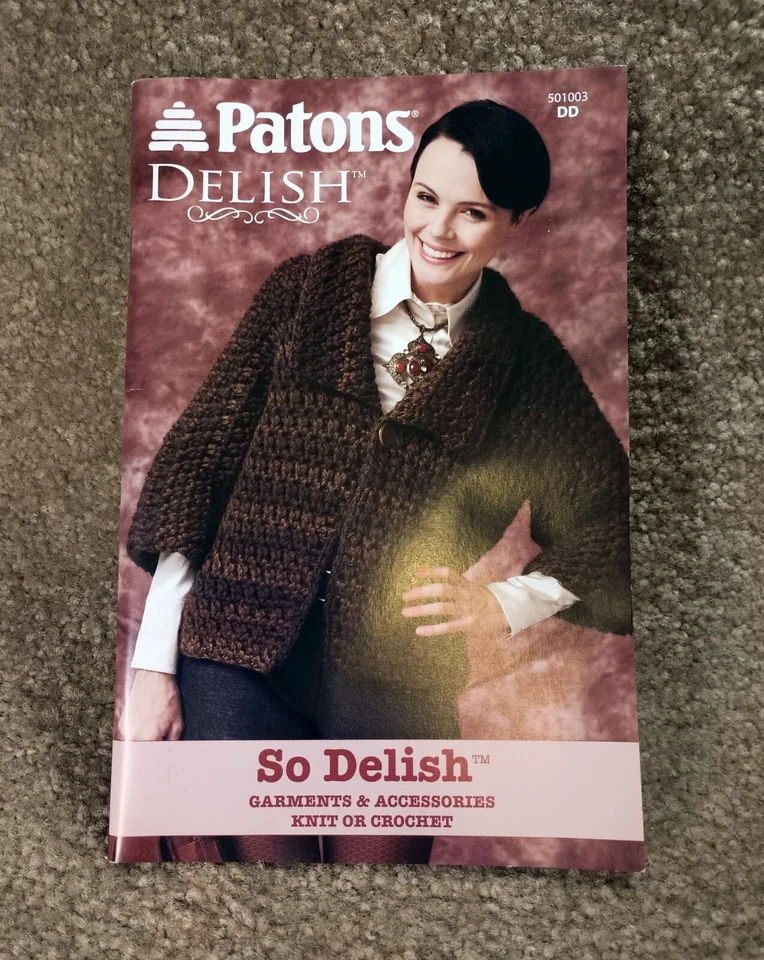 Patons So Delish Garments & Accessories to Knit or Crochet, Cowl, Cardigan, Cape - Image 1 of 2