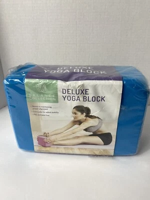 Balance Collection Yoga Block Deluxe 4x6x9 In - Blue - Image 1 of 4