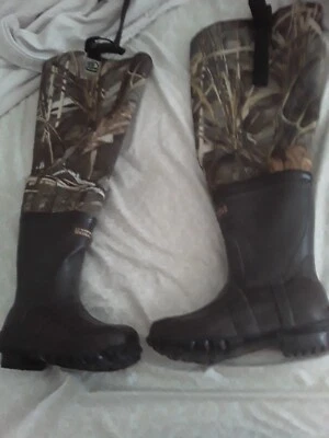 Hodgman wader boots hip/thigh thinsulate realtree youth size 13 steel shank free - Image 1 of 4
