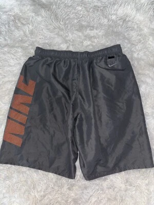 Nike Boys Sz. XL Gray ( Orange) Logo Swim Trunks. Great Pair - Image 1 of 4