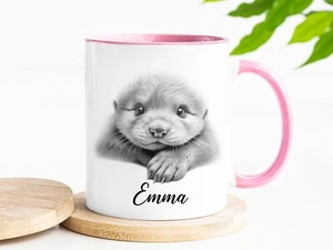 Personalised Otter Mug, Otter Gift, Otter Coffee Cup - Picture 1 of 2