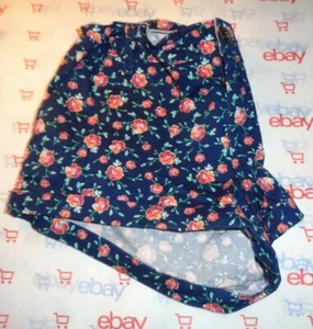 New $60 SO teen bungee stretch floral shorts size 11 roll leg pant 32 waist - Picture 1 of 4