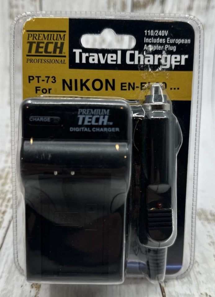 Cargador rápido de pared/coche PTD-73 USB de batería única AC/DC para Nikon EN EL20 NUEVO Foto 1 de 4