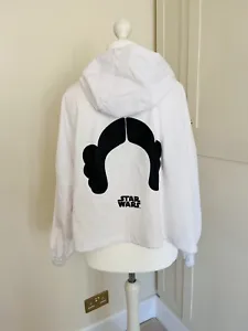 Zara x Star Wars White jacket Short Shell Jacket Size S-M RARE! - Picture 1 of 8