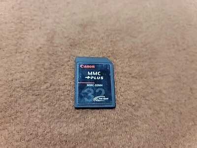 Canon Genuine 32MB MMC Plus MMC-32MH Camera High-Speed Memory Card (GOOD) - Image 1 of 2