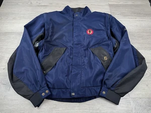 Vintage Footjoy Jacket Mens M Blue DryJoys Convertible Vest Windbreaker Y2k FJ - Picture 1 of 12