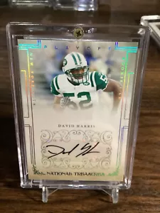 2007 Playoff National Treasures Autograph #142 David Harris RC 24/99 Jets - Picture 1 of 2