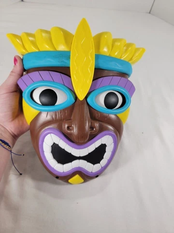 Hawaiian Mask Crash Bandicoot Vibes Wall Hanging Colorful 11" x 10" Cover